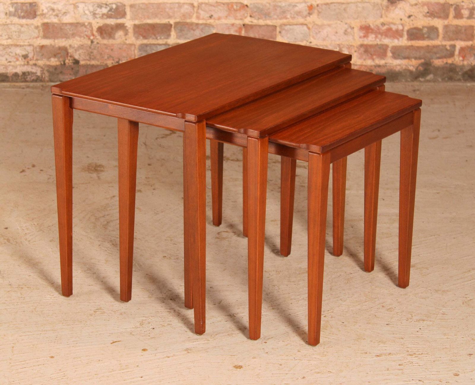 Mid Century Teak Nest Of 3 Tables By Richard Hornby, Circa 1960s photo furniture