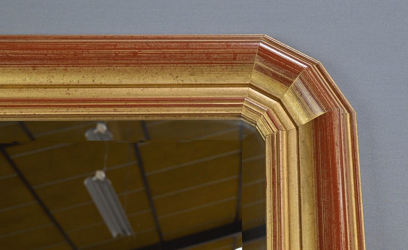 Large Gilded Wooden Mirror – 1980 photo vinterior