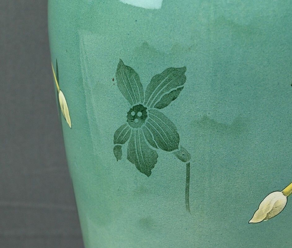 photo buy Pair Of Large Art Nouveau Vases, Fives Lille Pottery – Early 20th Century