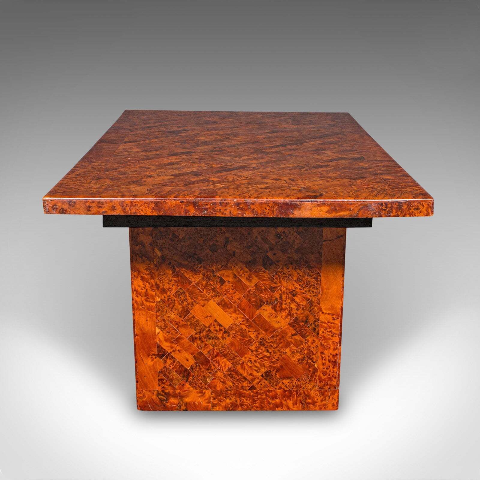 Vintage Marquetry Coffee Table, English Burr Yew, Art Deco, Modern, Circa 1940 photo 4031.0