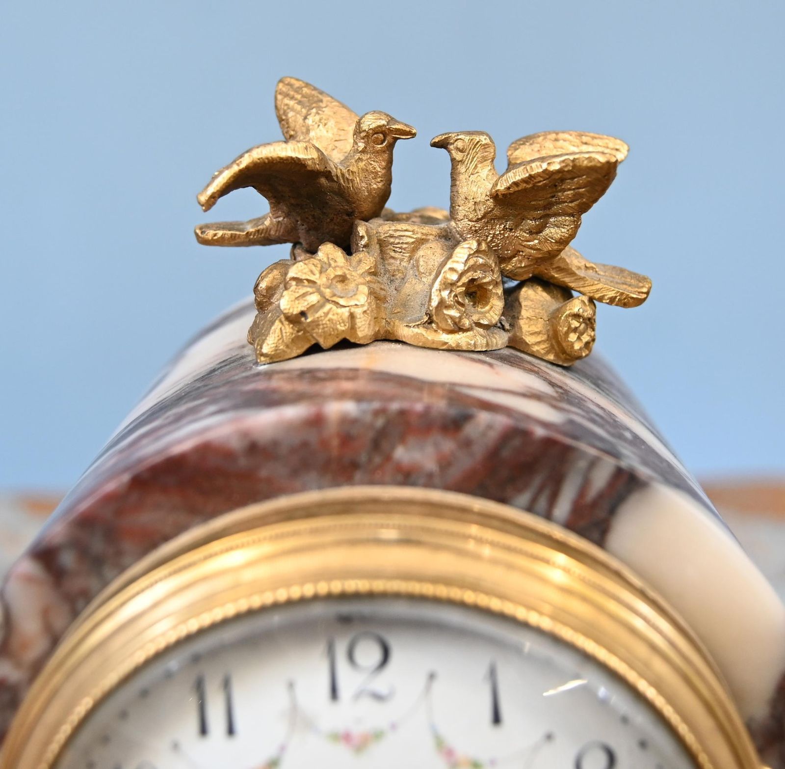 photo furniture Louis XVI Clock Set Garniture Marble Gilt Candelabras French 1890