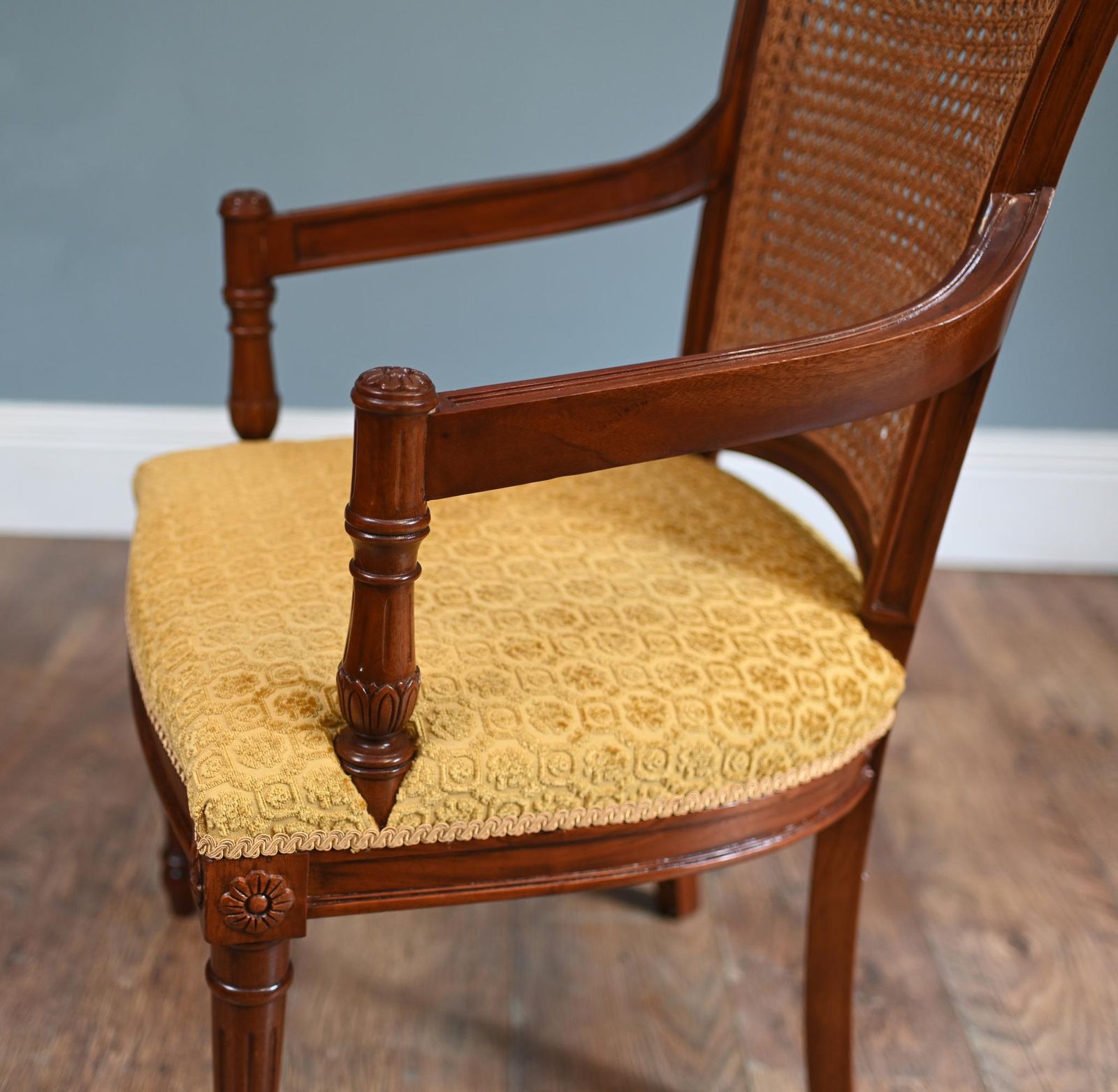 photo for sale Pair Regency Arm Chairs Bergere Backs