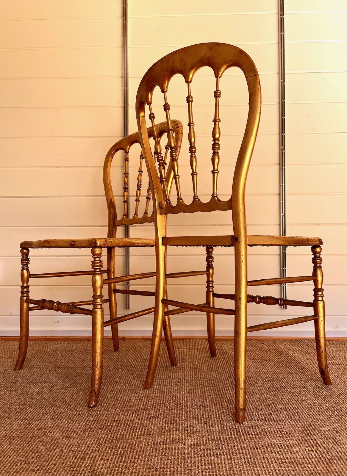 A Pair Of Giltwood Salon Chairs Circa 1870 photo furniture