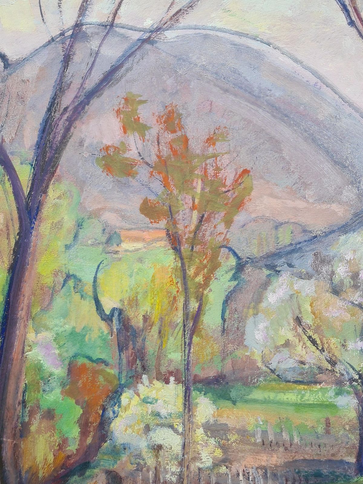 Post Impressionist French Landscape, The Blossom, School Of Cezanne By Jean Perret photo buy