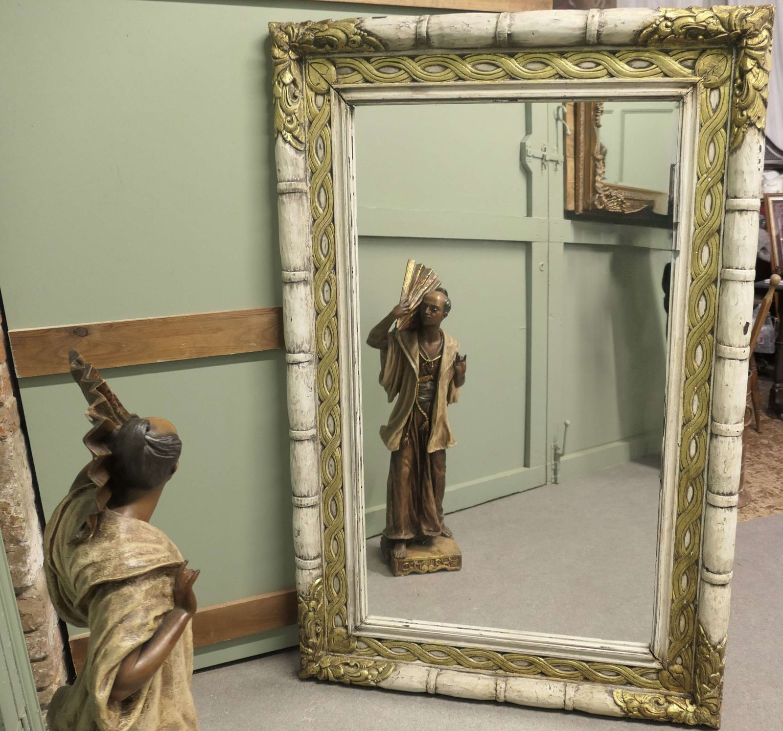 A Large Hand Carved Italian Wall Mirror photo Home Decor