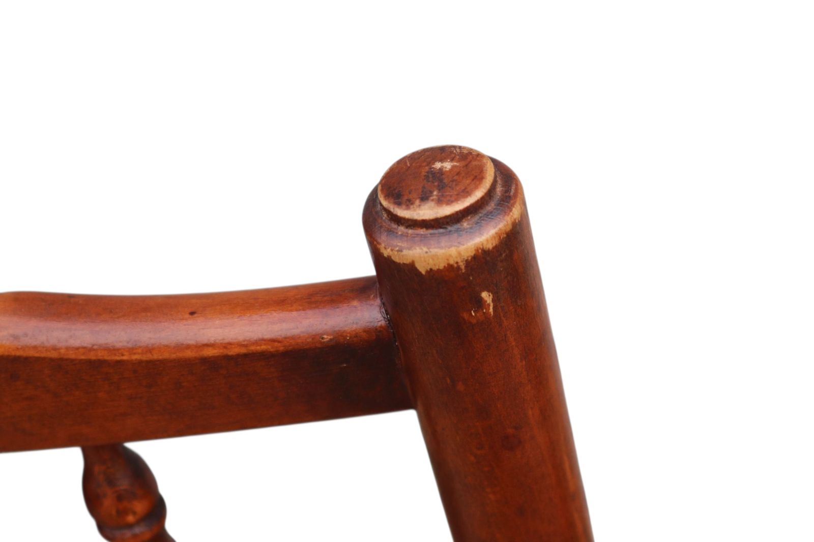 Set Of 8 Antique Lancashire Elm & Ash Rush Seat Spindle Back Dining Chairs photo vinterior
