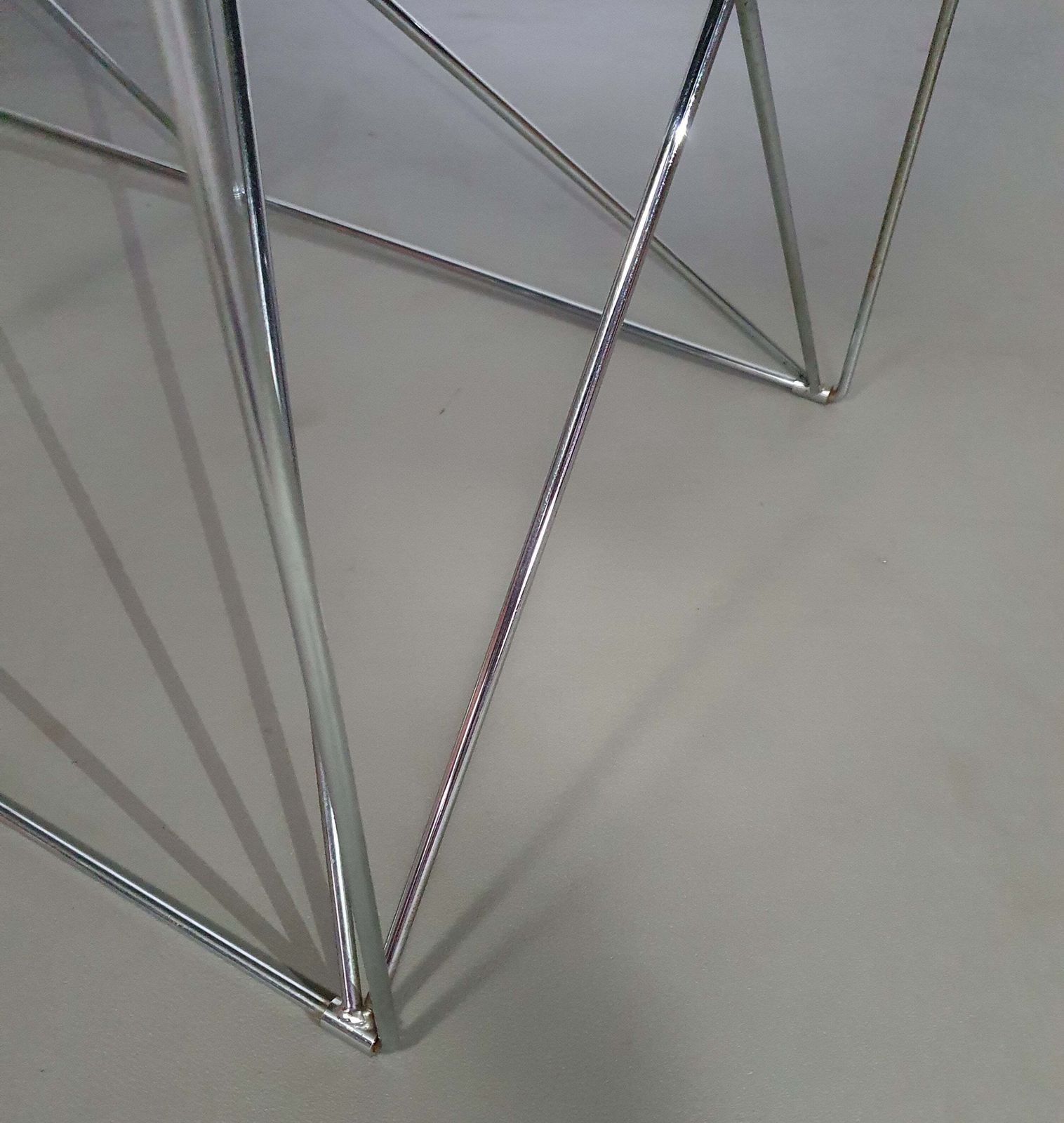 Steel And Glass Dining Table By Max Sauze For Max Sauze Studio, 1970s photo 2741.0