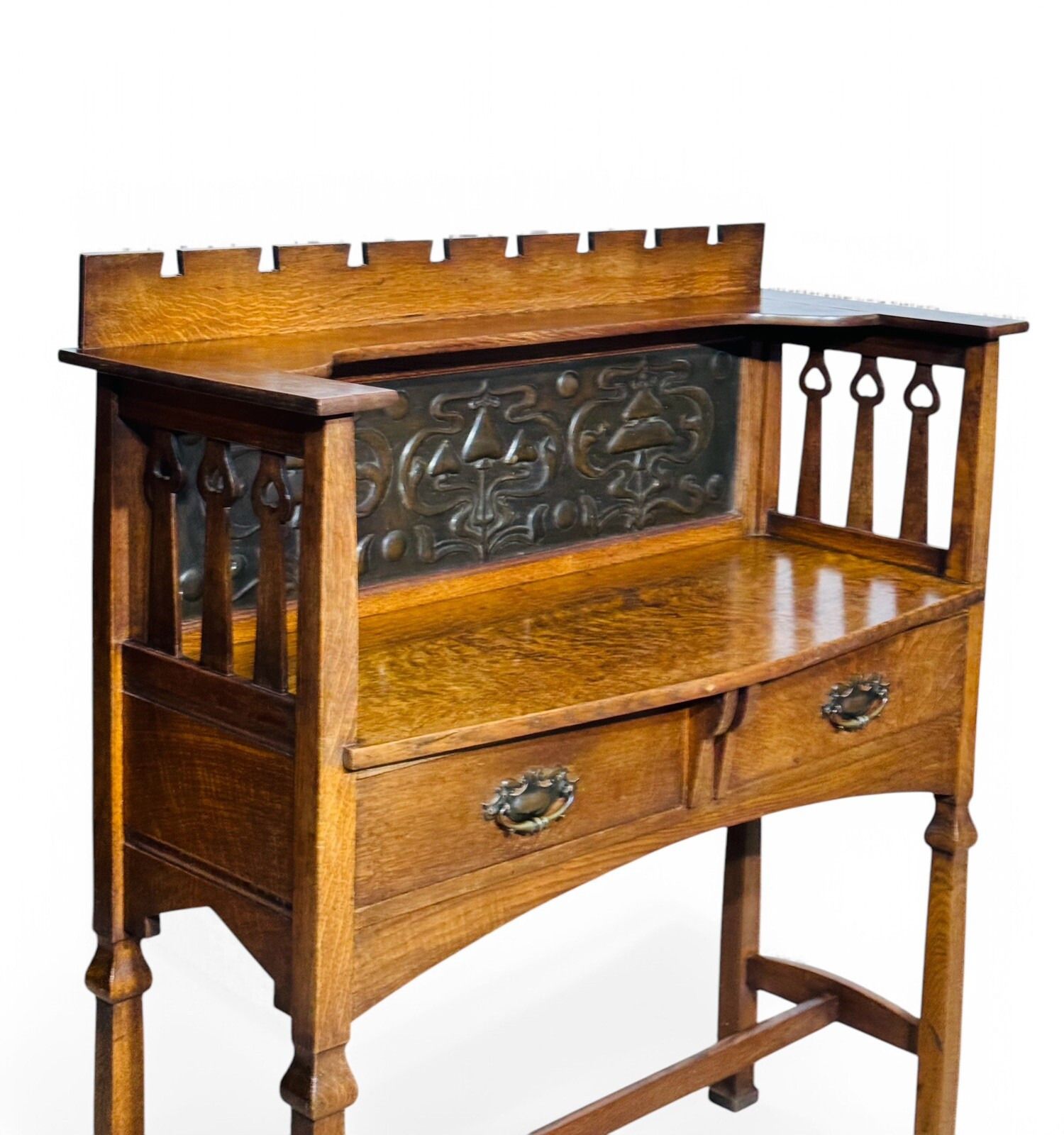 photo vintage Antique Shapland And Petter  Sideboard Hall Table C1900 Arts And Crafts
