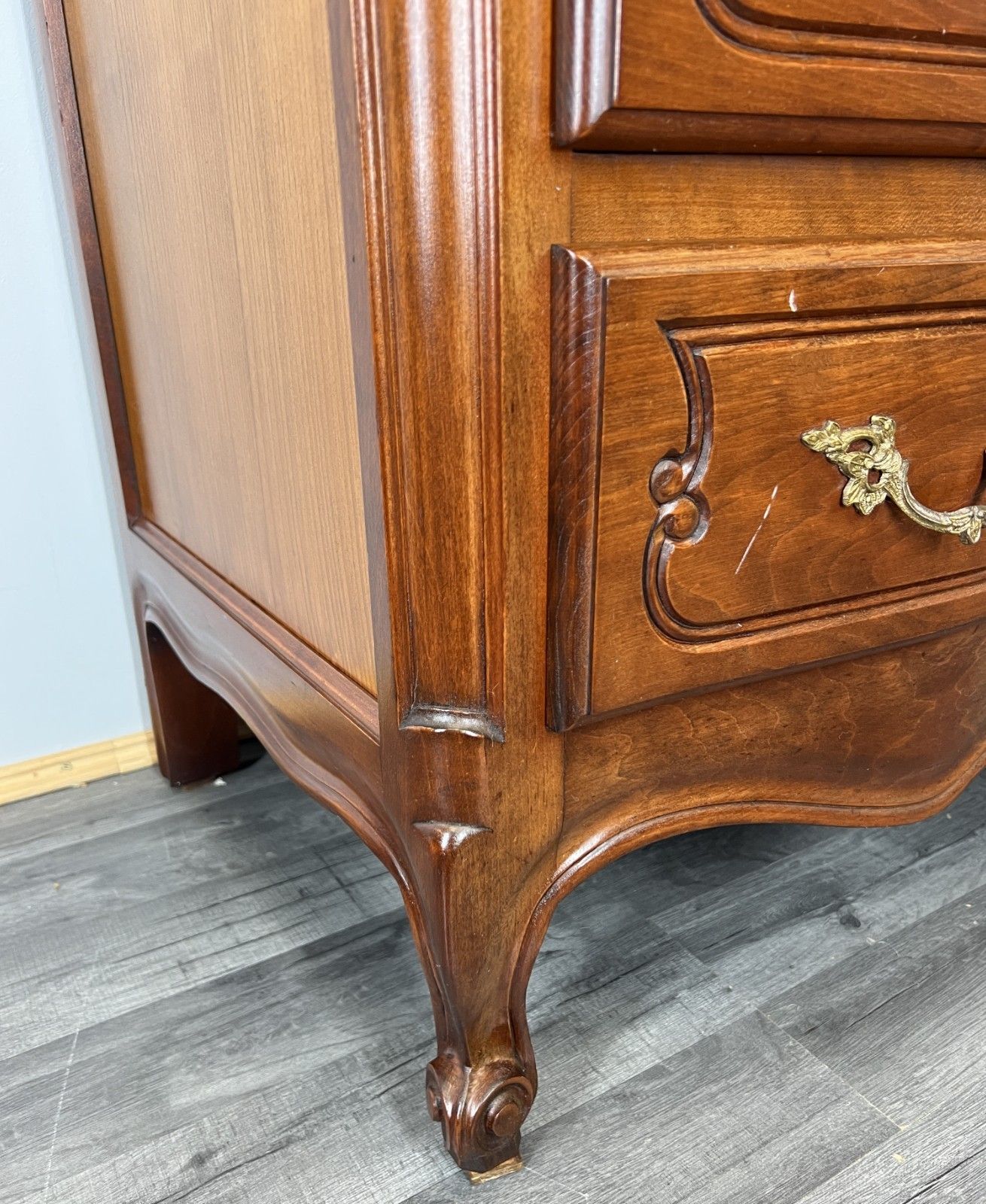 Chest Of Drawers Vintage French Louis XVI Style With 3 Drawers Cabinet Lot 4467 photo Furniture