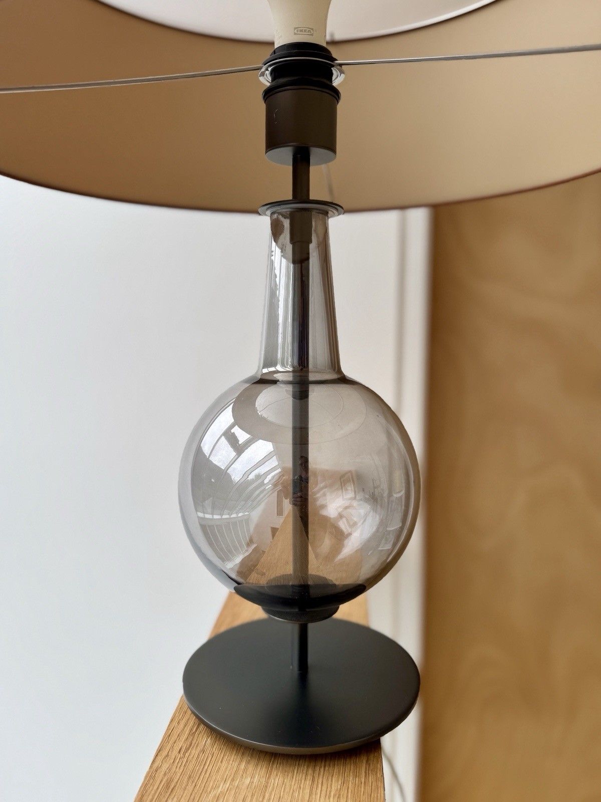 Original Desir Smoked Glass Table Lamp By Penta Designed By Gaia Bellavia 2003 photo buy