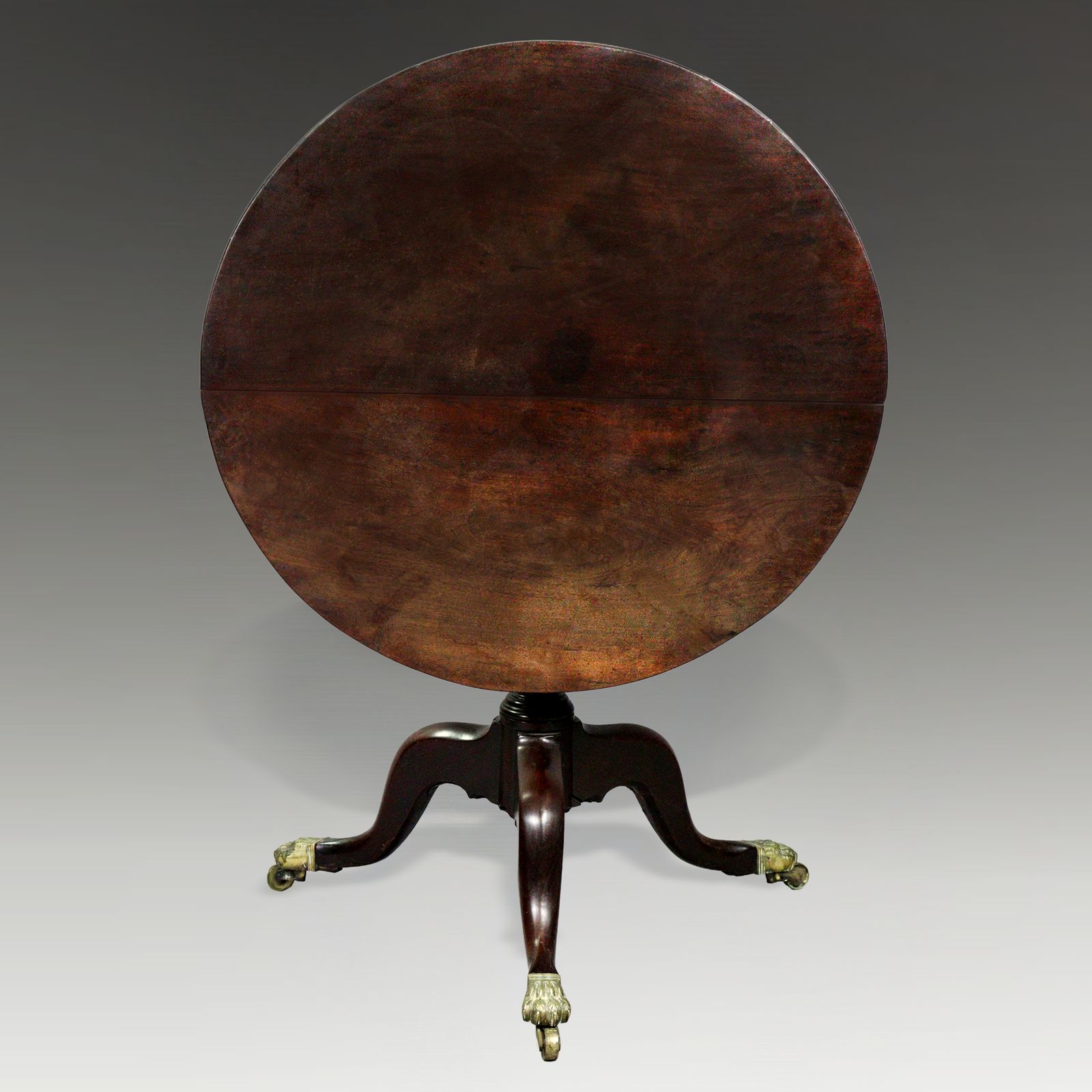 Rare 18thc Anglo Chinese Export Furniture Padouk & Zitan Large Tripod Table Circa 1750 photo furniture