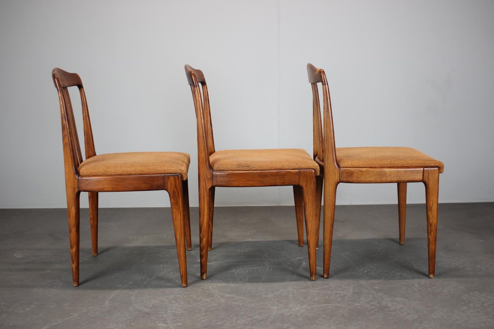 1970s Set Of Three Dining Chairs By Drevotvar, Czechoslovakia photo furniture