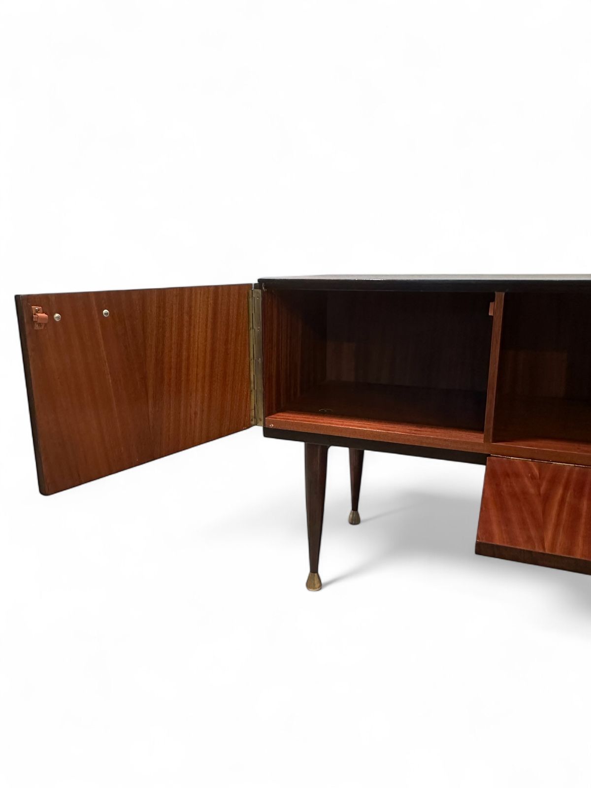 Italian Mid Century Modern Bedroom Suite Constructed In Mahogany & Burr Maple 1956 photo furniture
