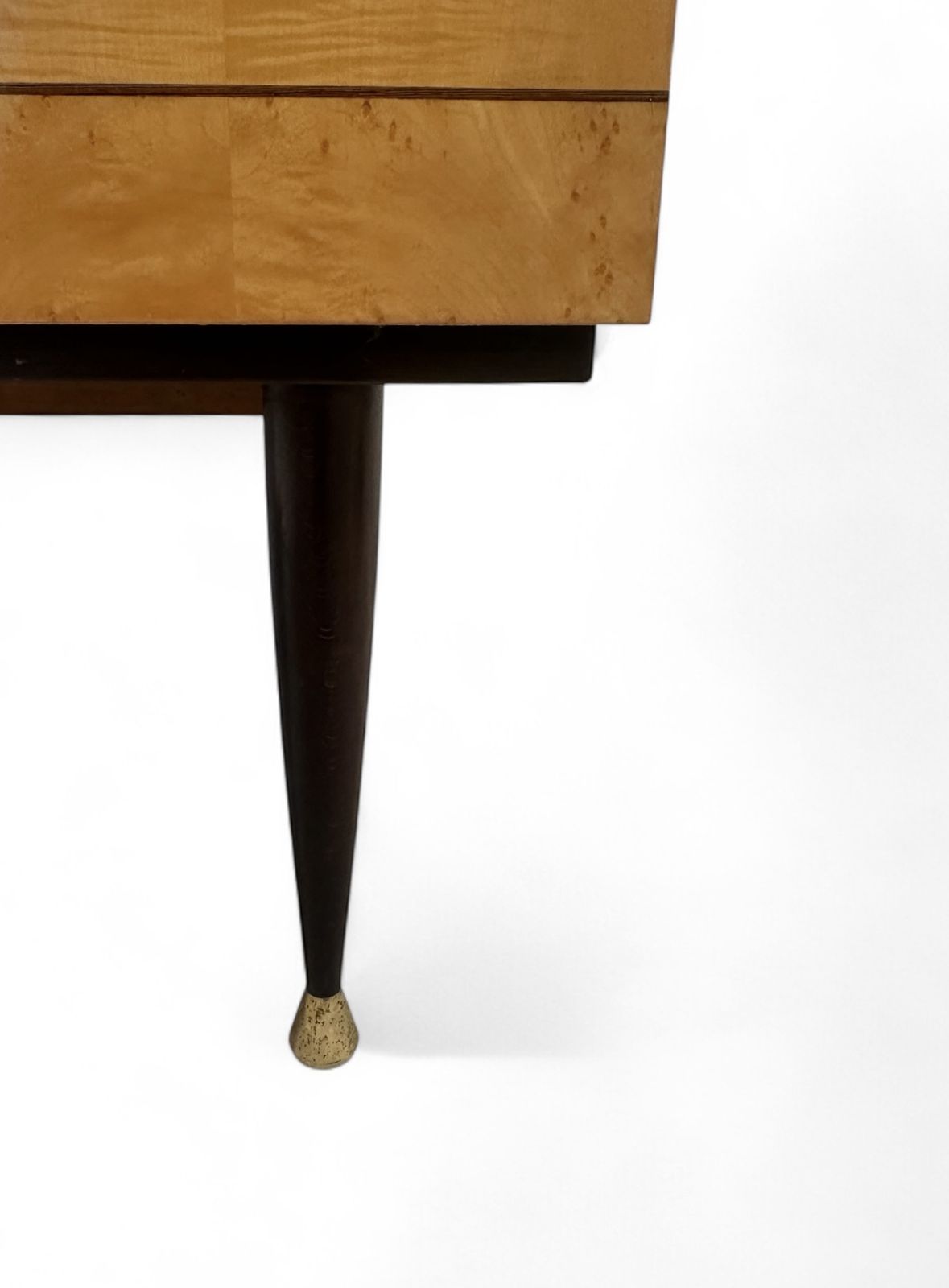 Italian Mid Century Modern Bedroom Suite Constructed In Mahogany & Burr Maple 1956 photo vinterior