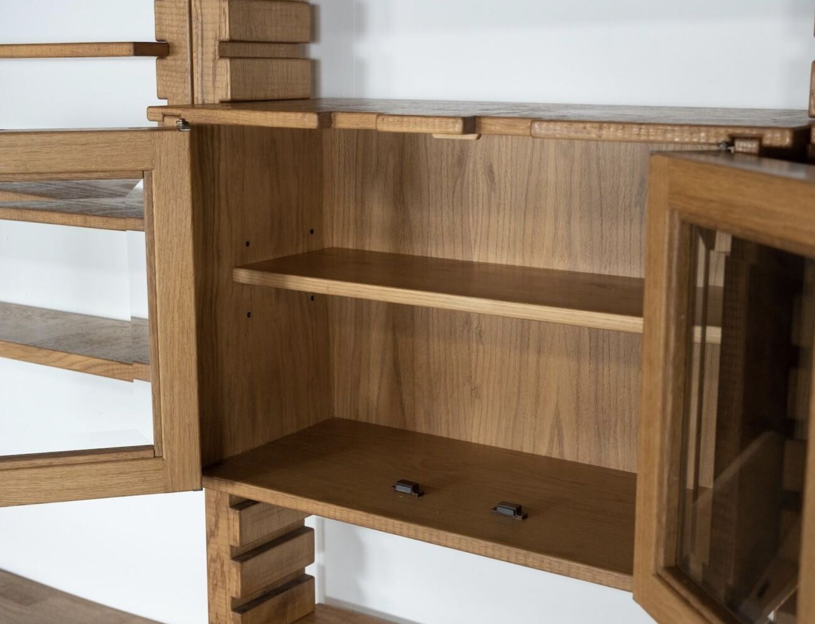 Large Bookshelf With Bench By Guiseppe Rivadossi For Officina Rivadossi, Italy photo buy
