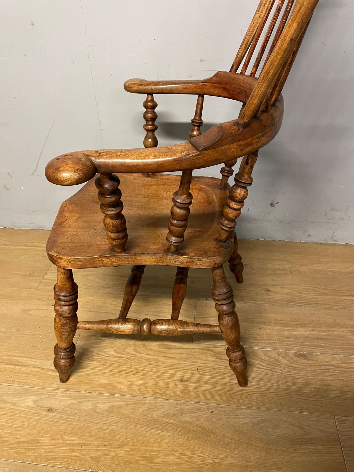 photo for sale C19th Ash And Elm Windsor Chair In Good Original Condition
