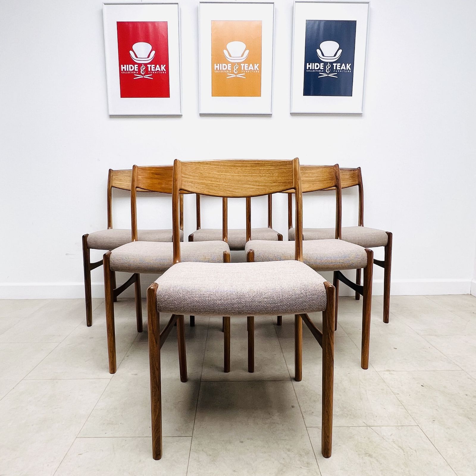 Danish Dining Chairs By Arne Wahl Iversen