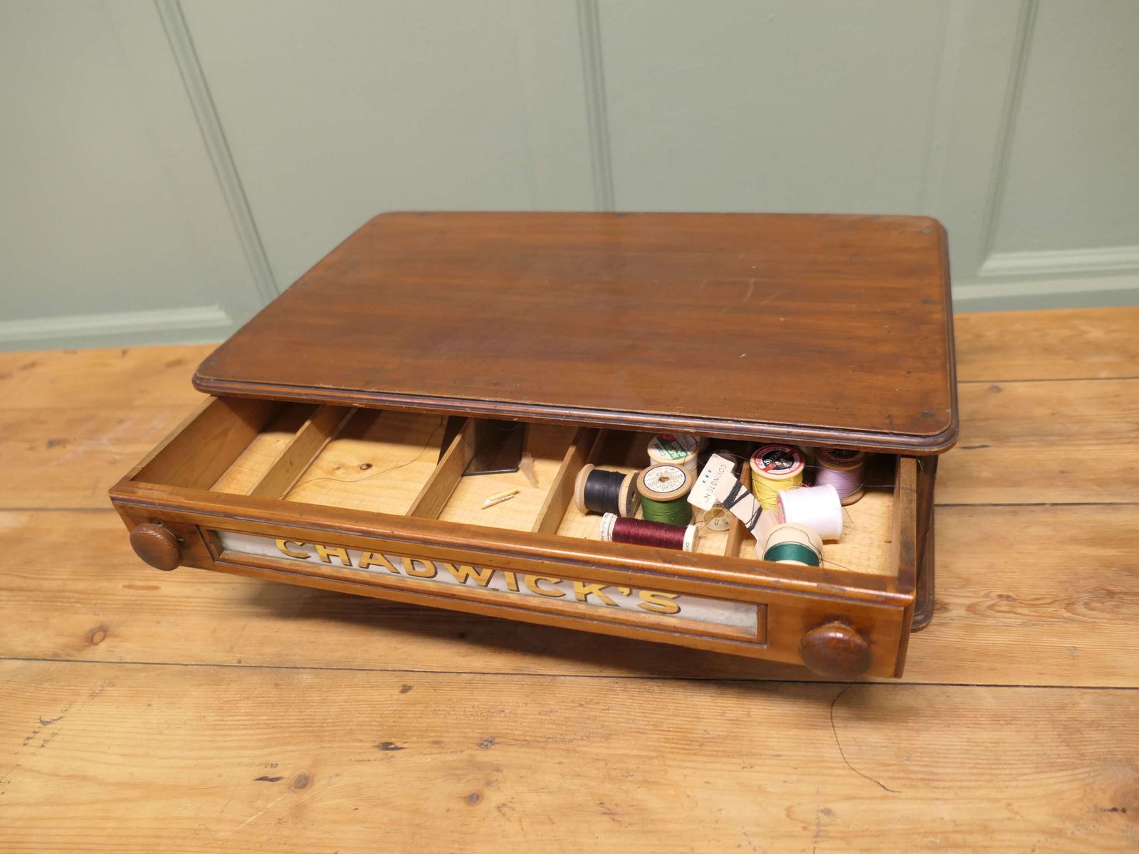 Chadwick’s Sewing Cottons Haberdashery Display Case photo 780.0