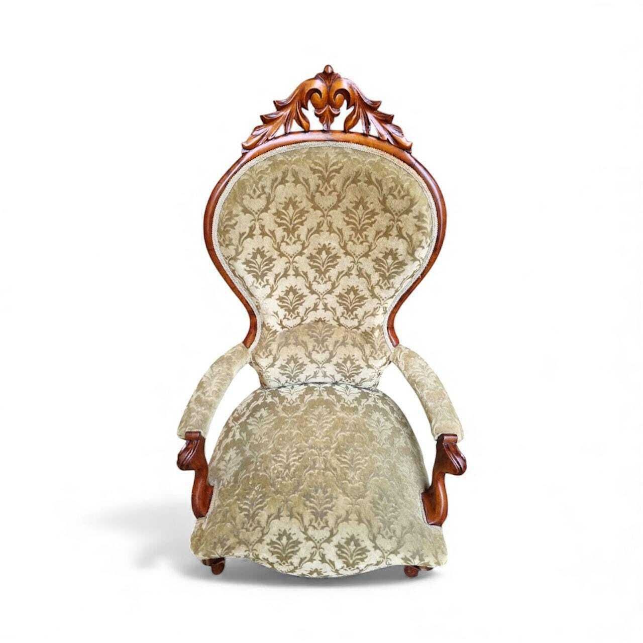 Antique Victorian Mahogany Armchair / C.1880s / Free Delivery photo Furniture