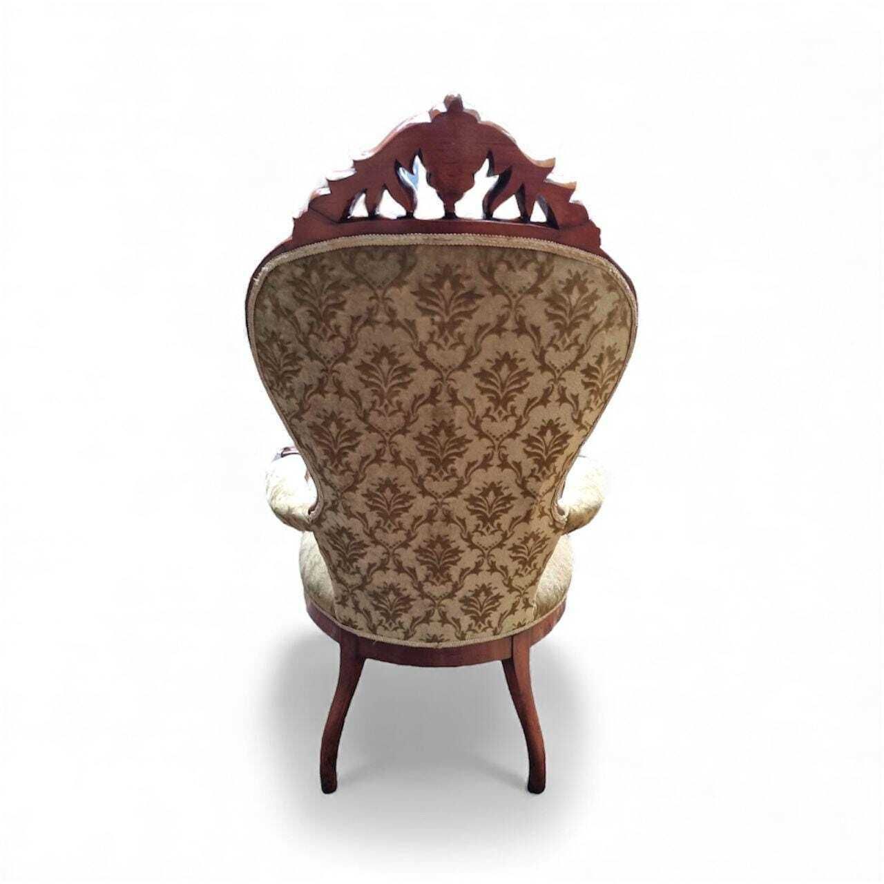 Antique Victorian Mahogany Armchair / C.1880s / Free Delivery photo 390.0