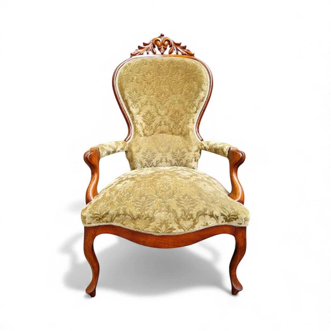 photo for sale Antique Victorian Mahogany Armchair / C.1880s / Free Delivery