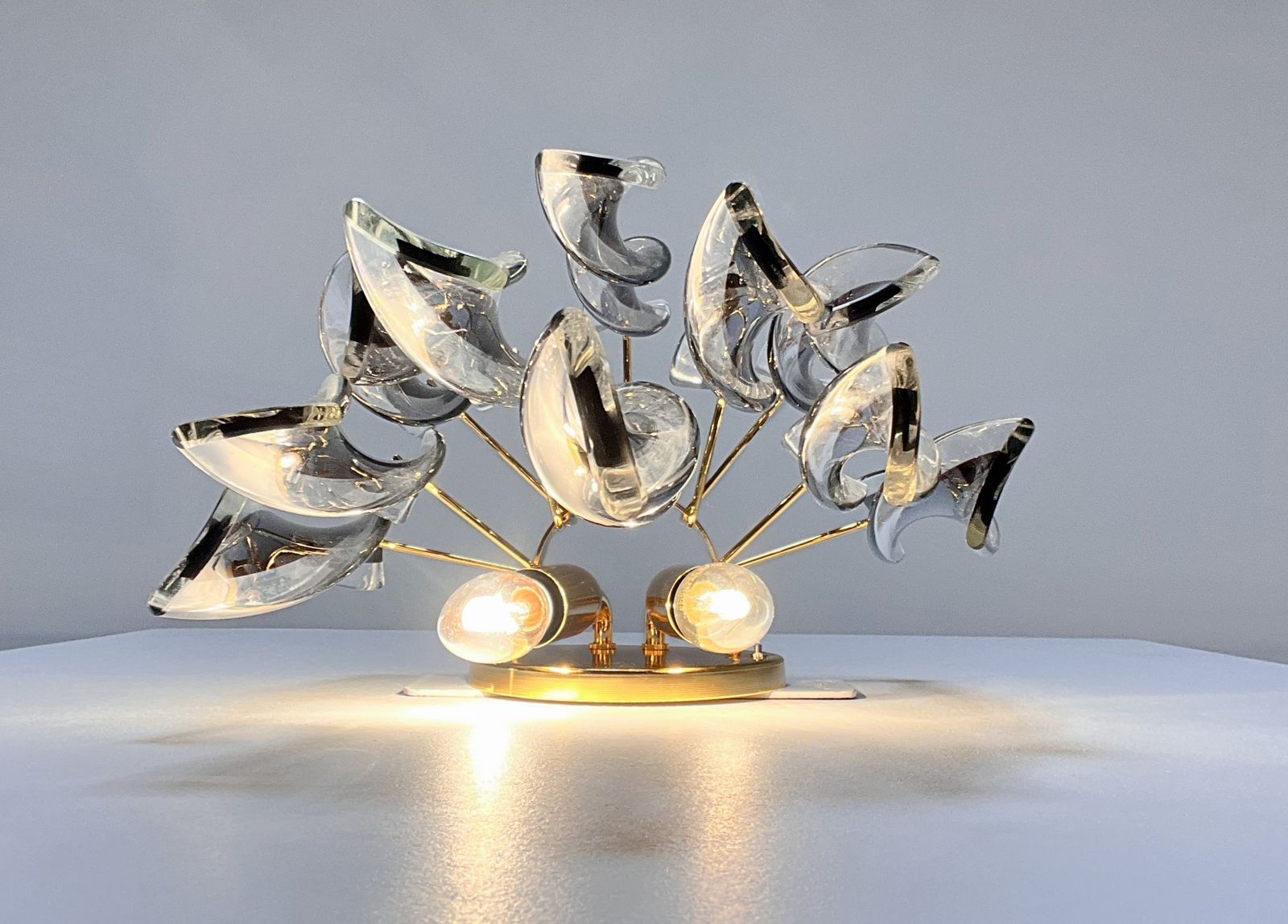 photo vintage Pair Of Murano Wall Sconces