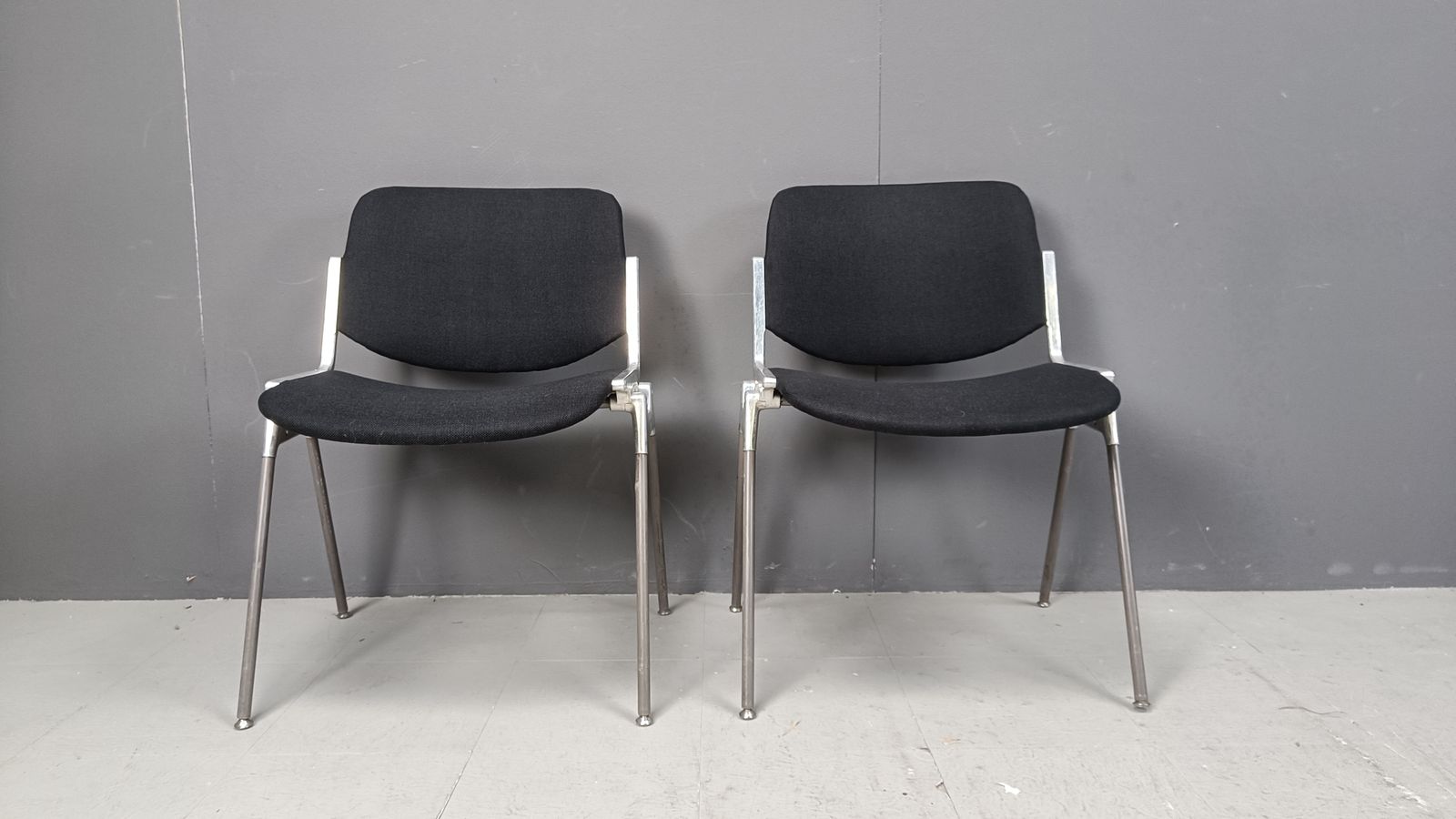 Vintage Dsc 106 Side Chairs By Giancarlo Piretti For Castelli, Set Of 8 photo furniture
