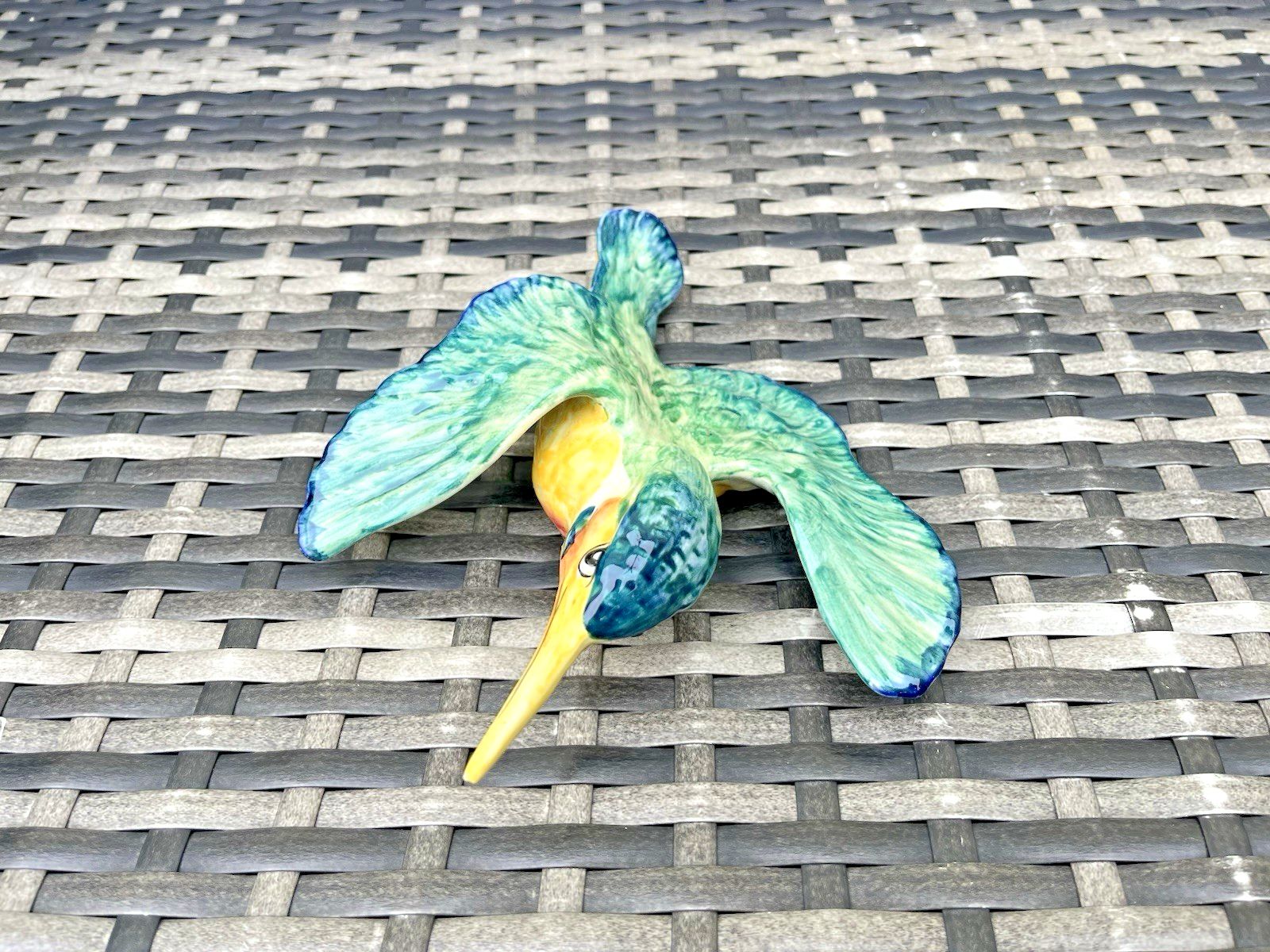 Rare Large Vintage Beswick Flying Kingfisher 729/1 Bird Wall Plaque Not Duck photo vinterior
