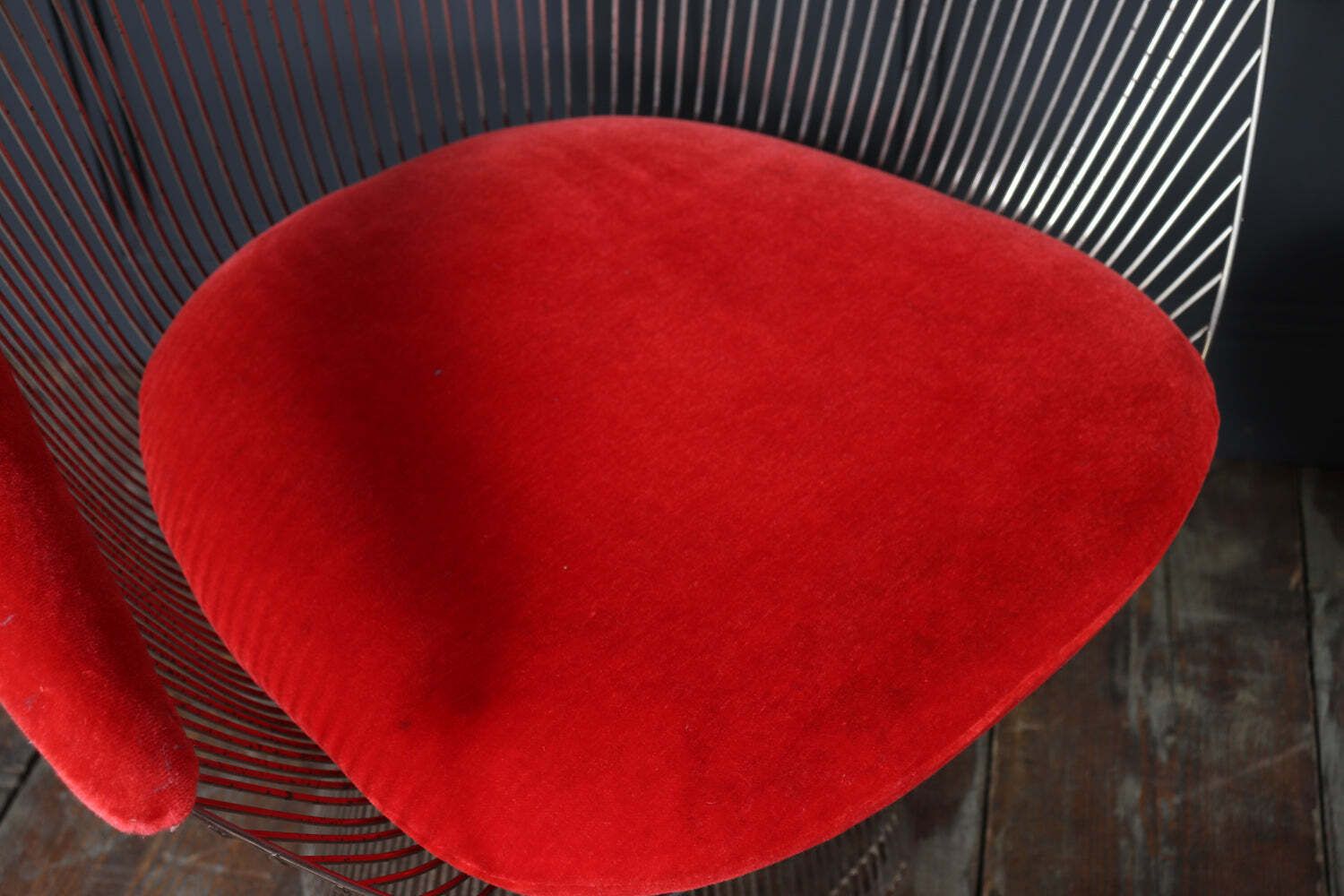 photo for sale Set Of Four Warren Platner Dining Armchairs For Knoll, 1960s