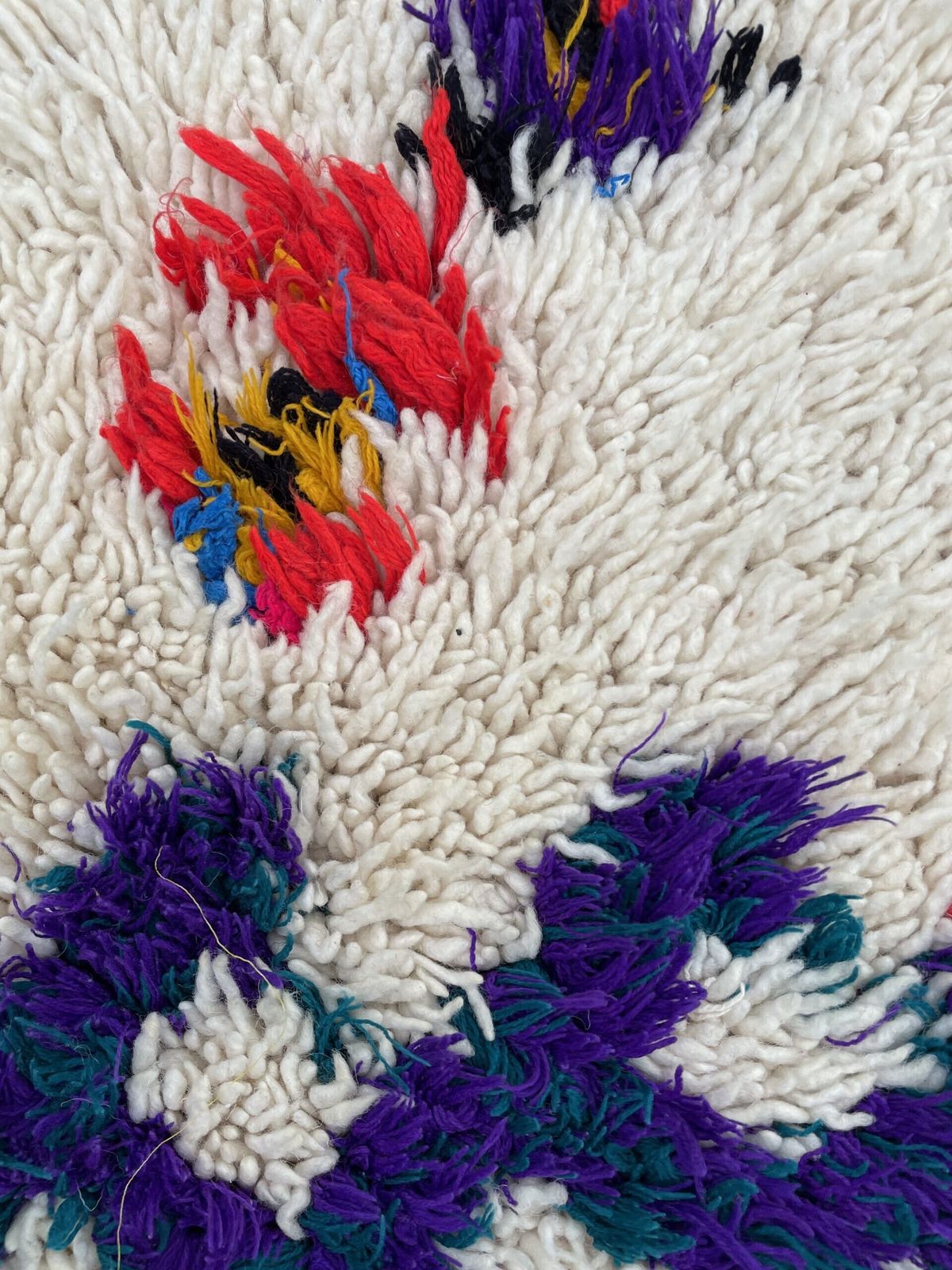 Vintage Berber Colofull Rug 80x180 Cm, North African Carpet, Berber Cotton Rug, Vintage Bohemian Rug, Azilal Rug, Berber Teppich photo vintage