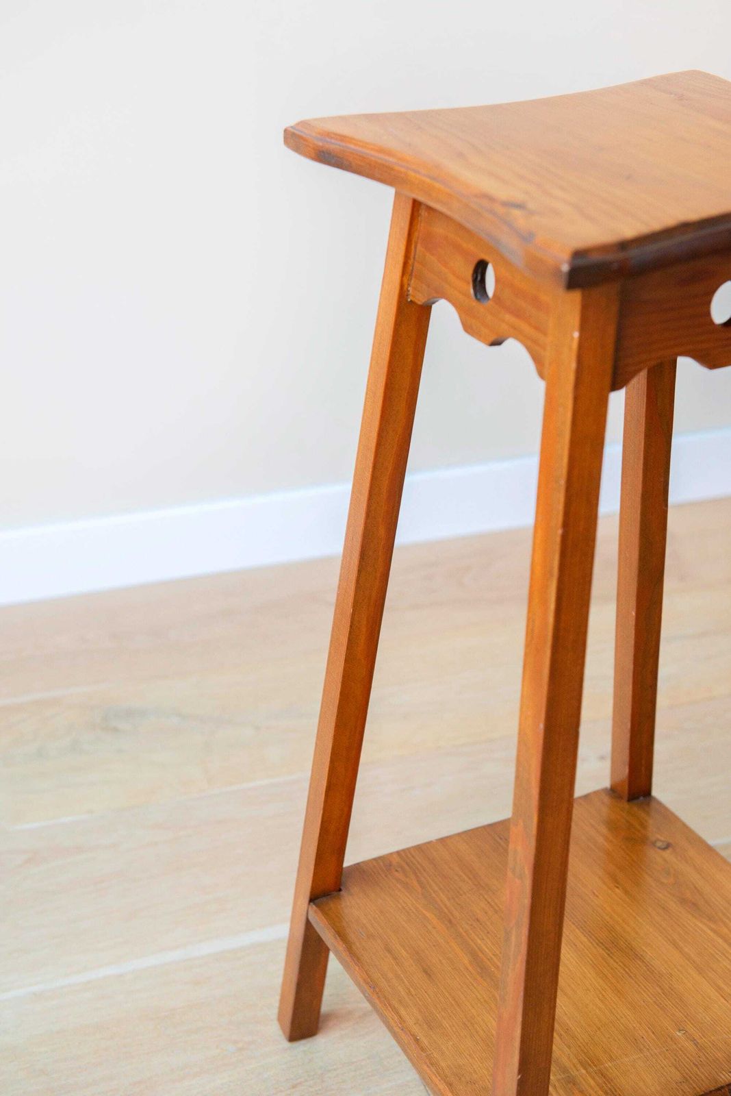 Art Deco Side Table Dutch Etagere Table Antique Wooden Plant Stand Old Coffee Table Rustic Home Decor photo vinterior