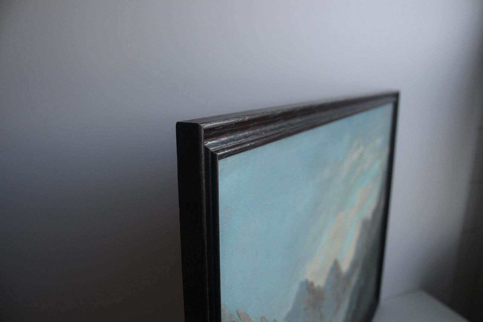 photo buy Hand Painted Painting, Oil On Fiberboard, Signed, Czechoslovakia, 1960's.