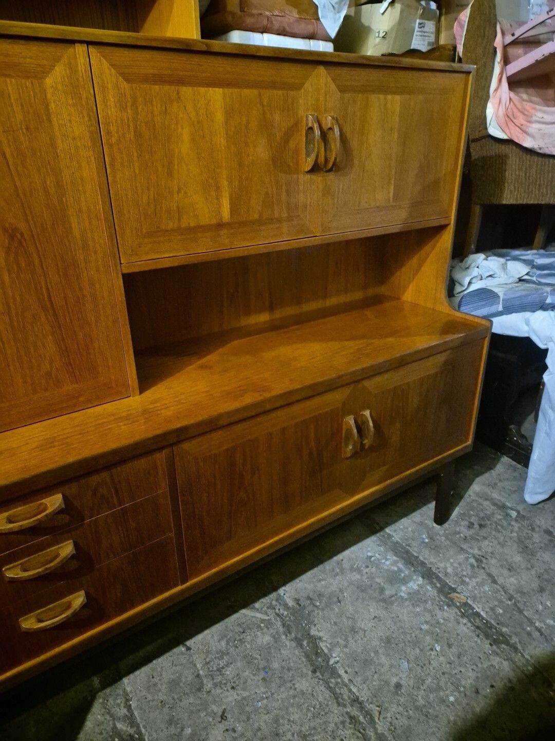 Vintage G Plan Sierra Highboard – Mid Century Modern Teak Cabinet photo for sale