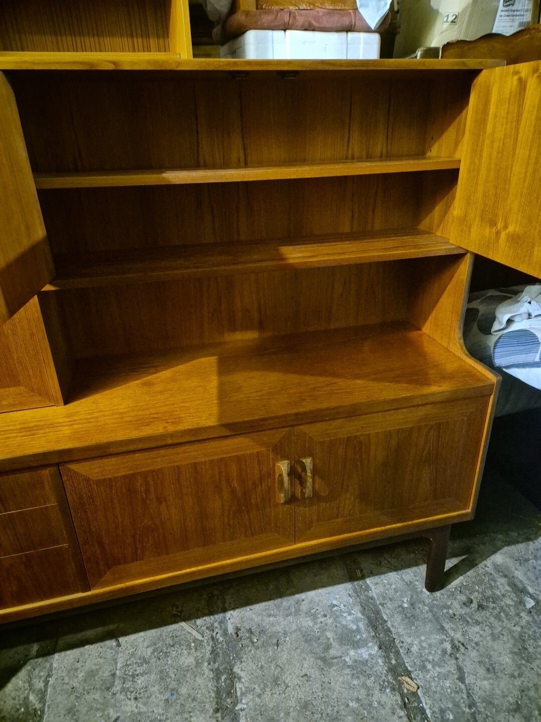 Vintage G Plan Sierra Highboard – Mid Century Modern Teak Cabinet photo vintage