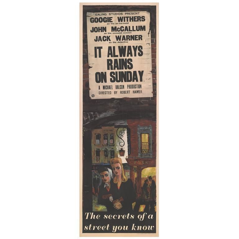 It Always Rains On Sunday, British Film Poster