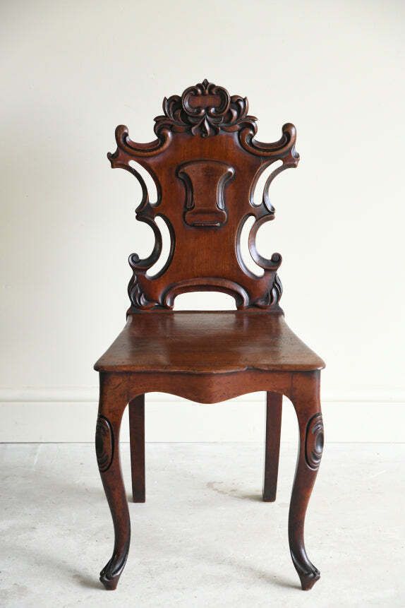 Antique Victorian Mahogany Hall Chair photo 295.0