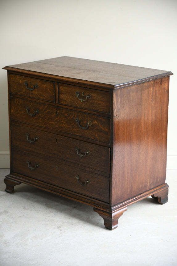Georgian Oak Chest Of Drawers, Mid 20th Century photo vinterior