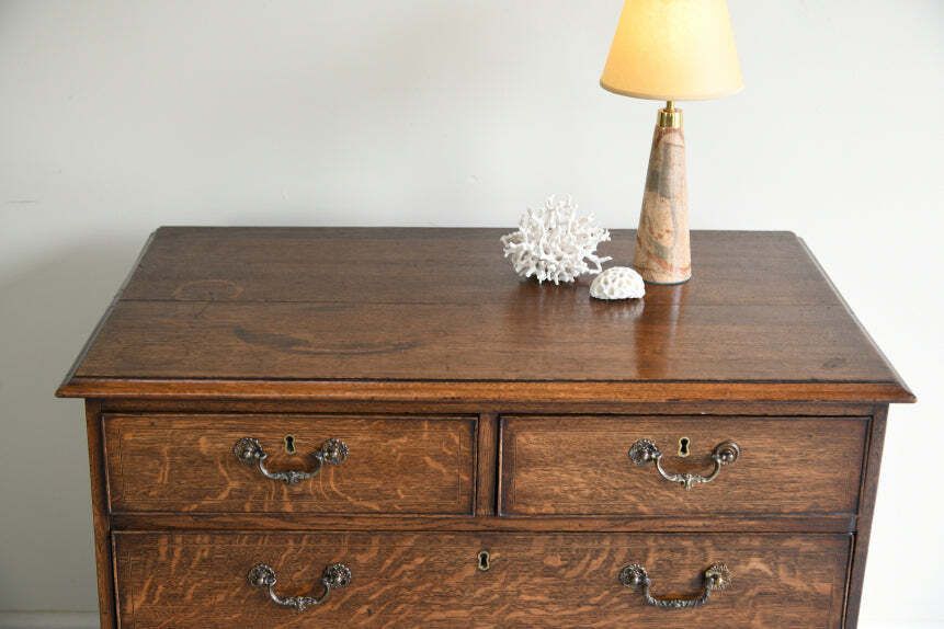 photo for sale Georgian Oak Chest Of Drawers, Mid 20th Century