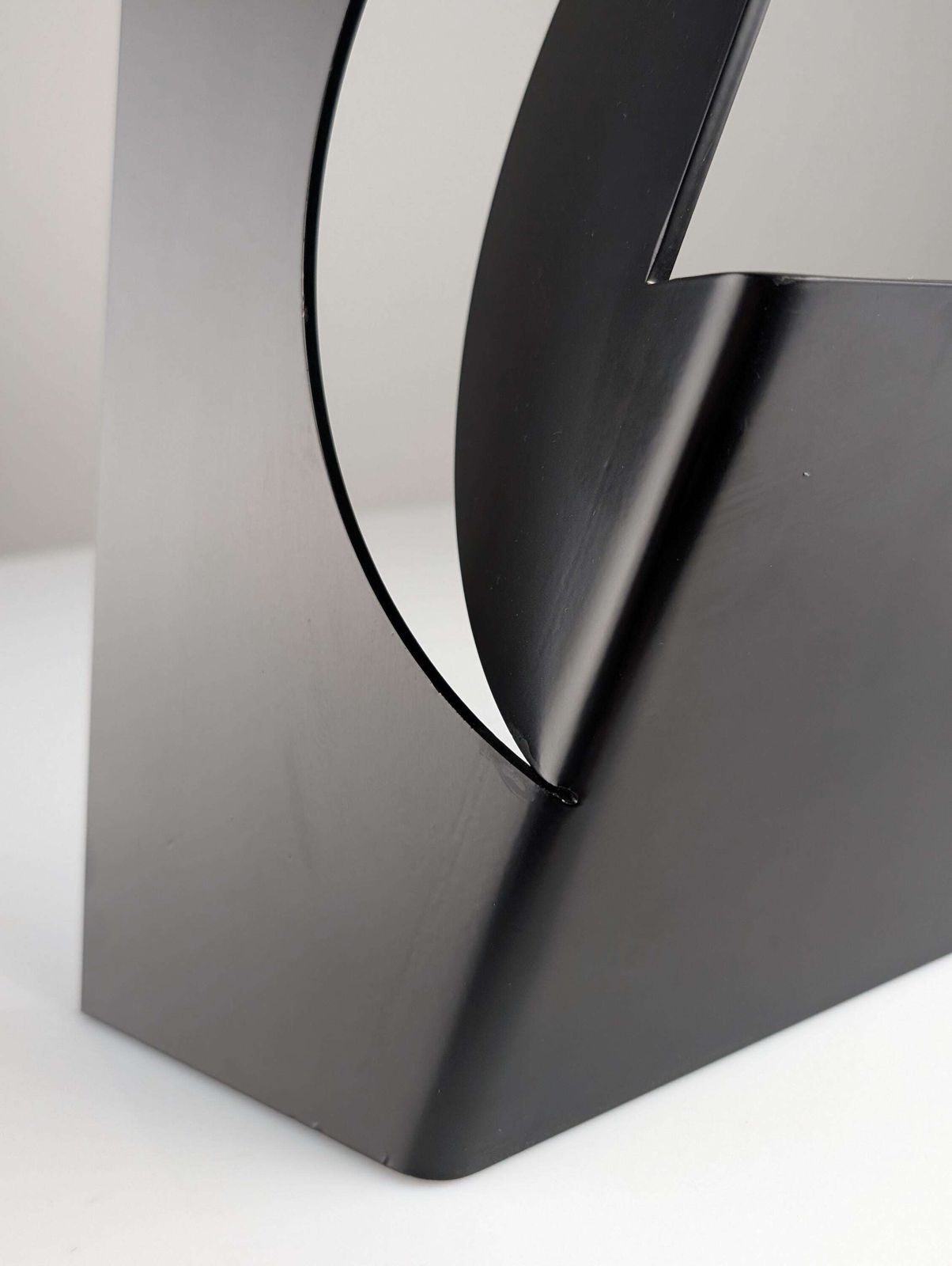 Escultura Acero Negra Abstracta, Carlos Evangelista, 55/75 photo 552.0