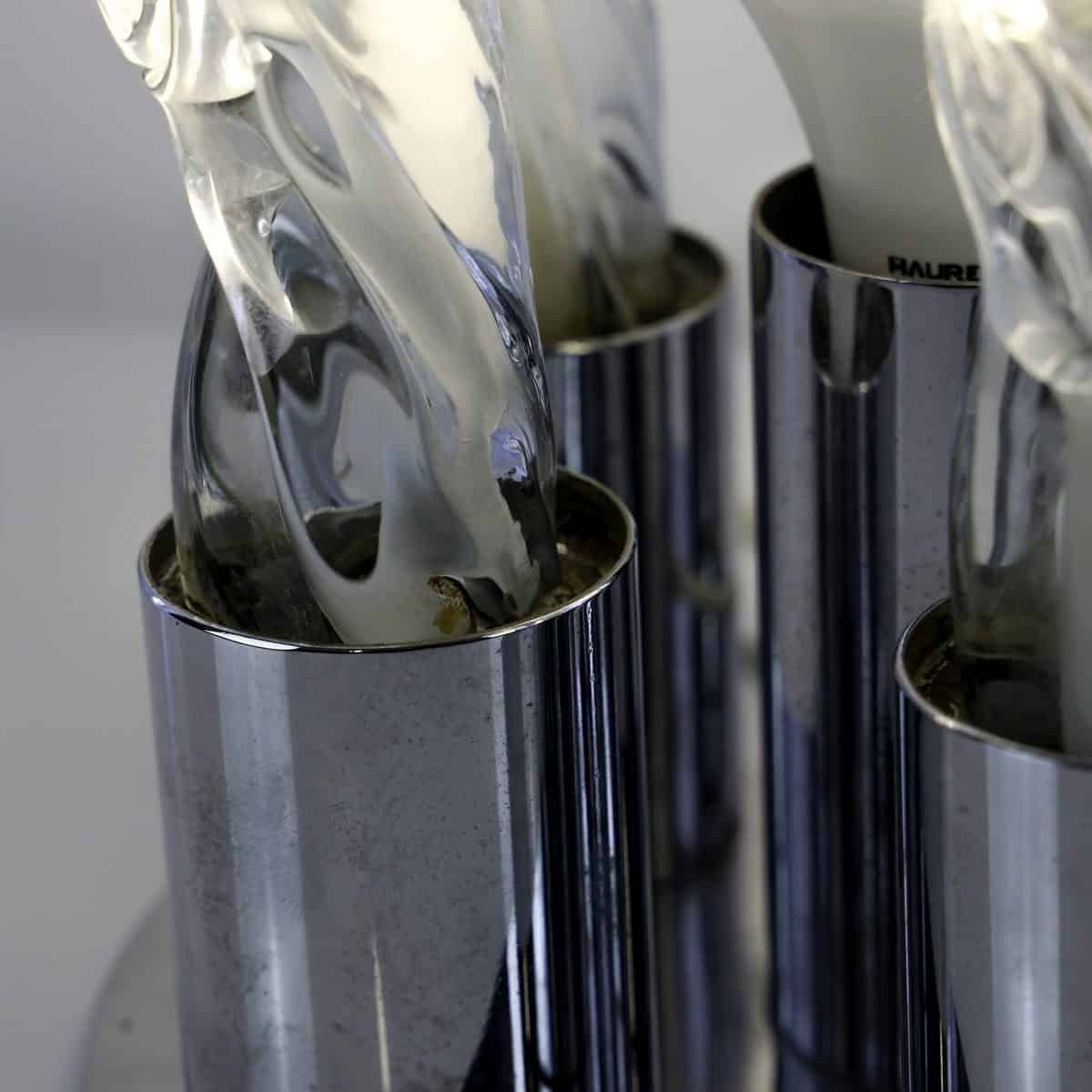 Excalibur Lamp Produced By Gino Poli Murano, Designer Ettore Fantasia, 1980s photo vinterior