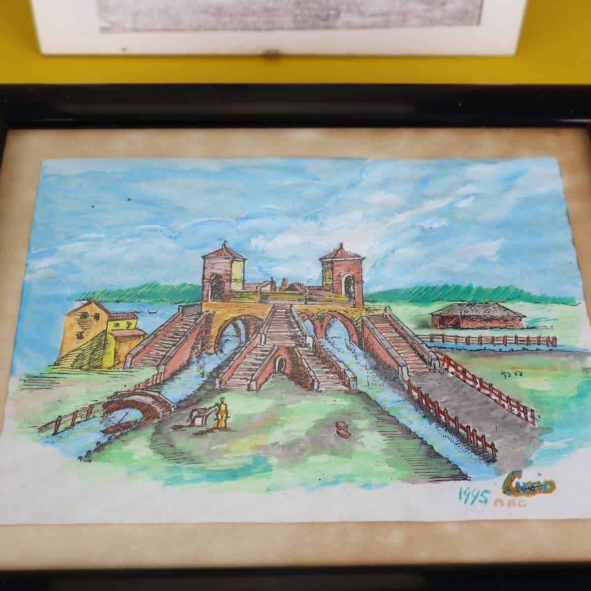 Pair Of Works Depicting Comacchio From The 1990s photo 55.0