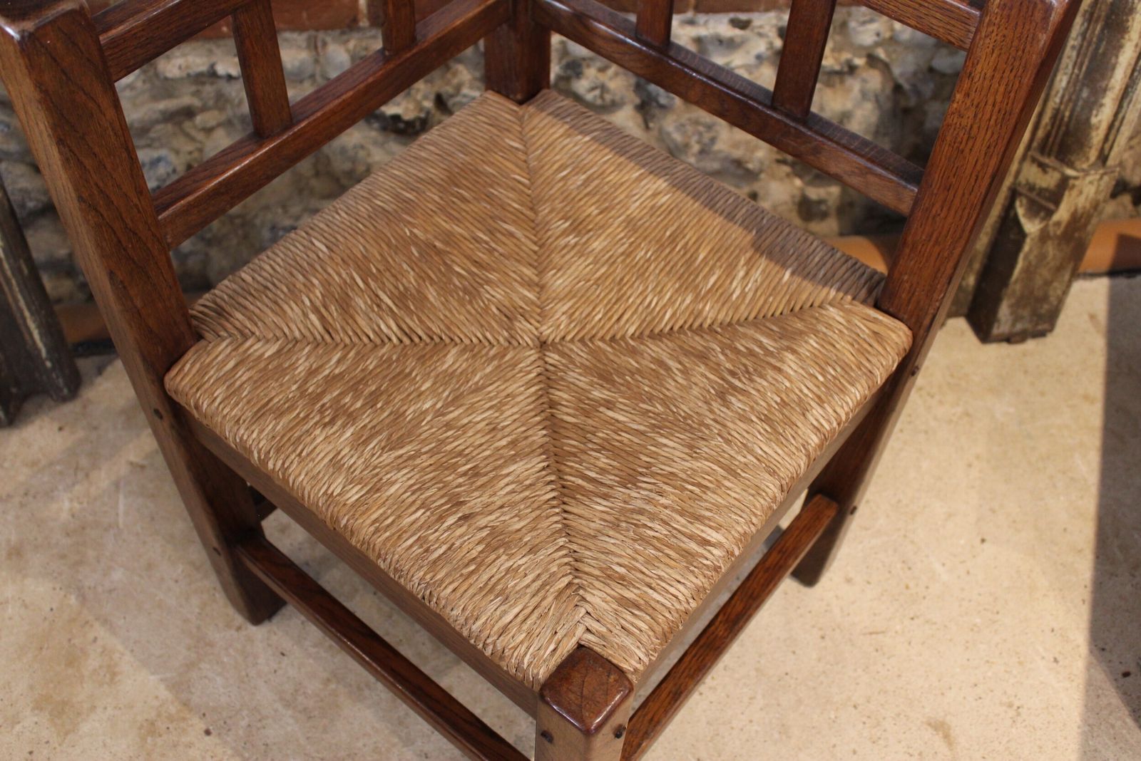 Chair Rare Cotswold School Arts And Crafts Oak Corner C1920 photo vinterior