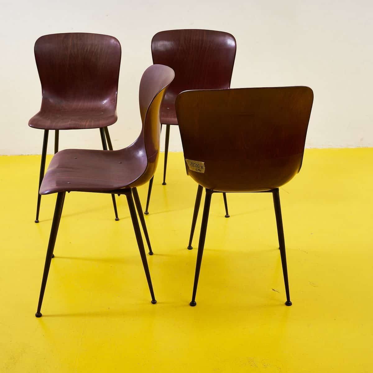 Set Of 4 1950s Design Chairs By Pagholz photo vinterior