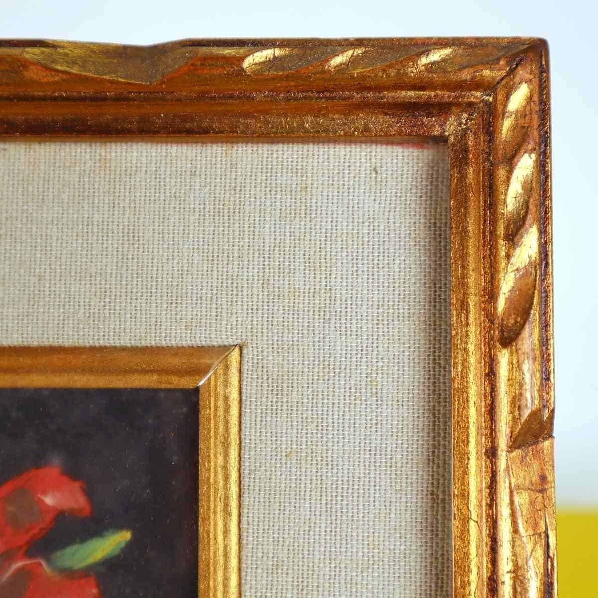 Vintage Oil Painting Of Flowers photo 65.0
