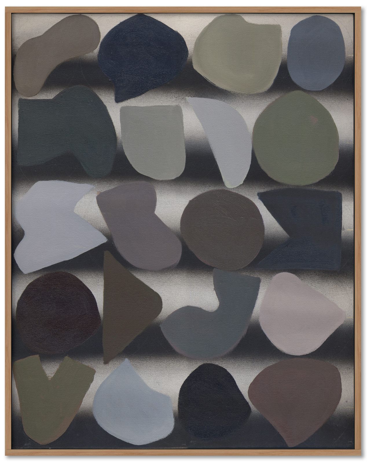 Beautiful Muted Abstract Painting By Renowned British Artist