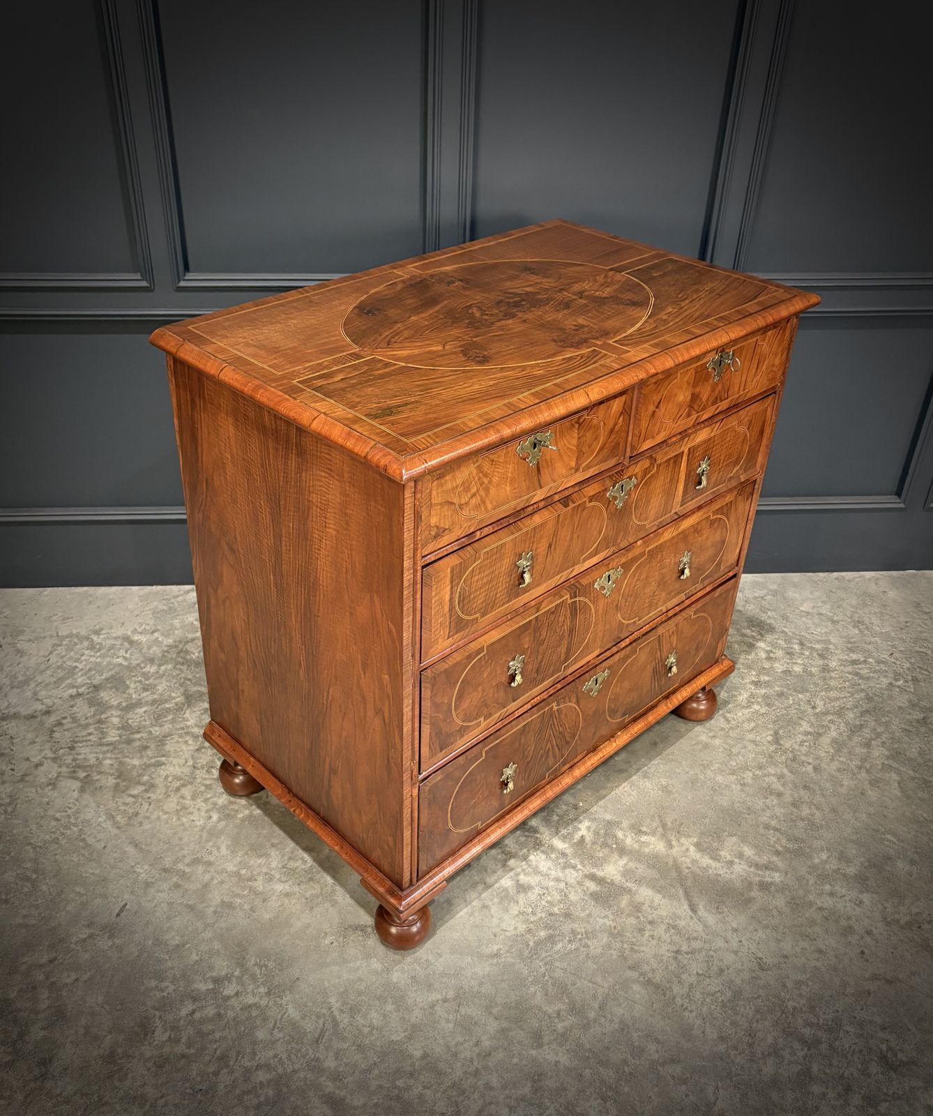 Fine William & Mary Walnut Chest Of Drawers photo furniture