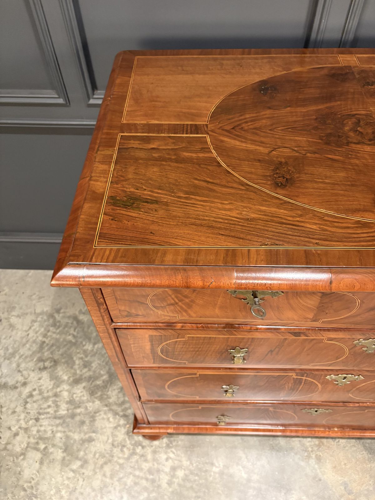 photo buy Fine William & Mary Walnut Chest Of Drawers