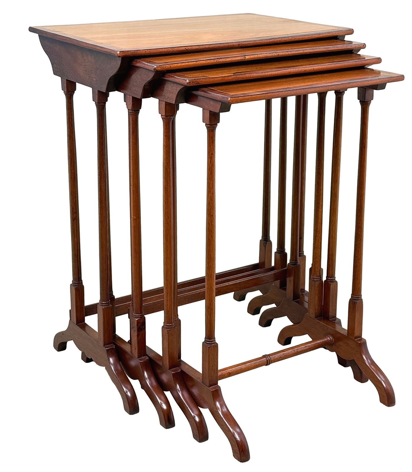 19th Century Mahogany Quartetto Nest Of Four Coffee Tables (England, Circa 1860) photo vinterior