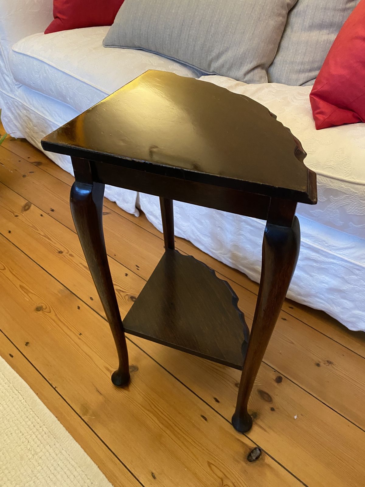 photo for sale Antique Burr Walnut Pie Top Nest Of Tables