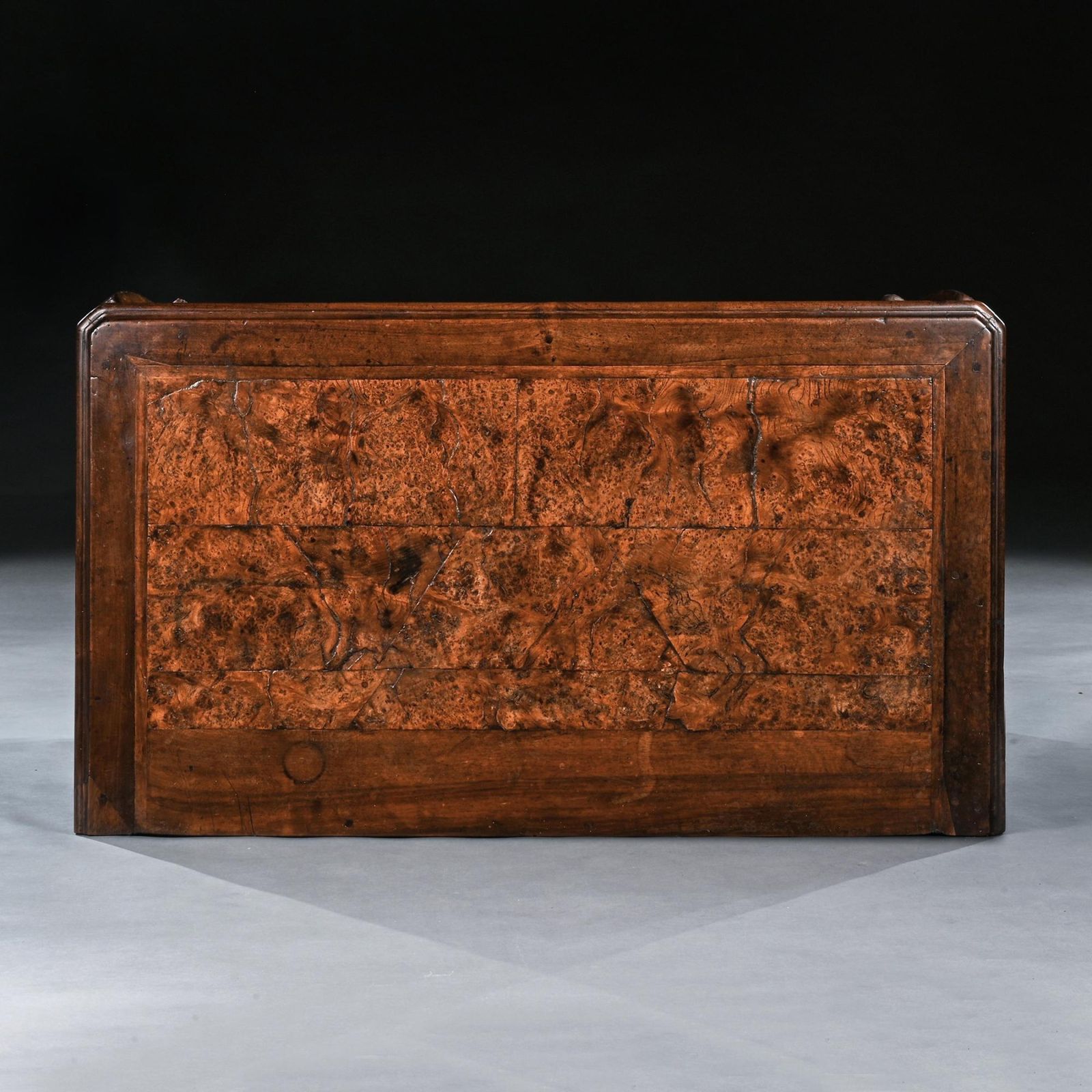 photo for sale Rare Early 18th Century Louis XV Provincial Burr Elm Mazarin Commode